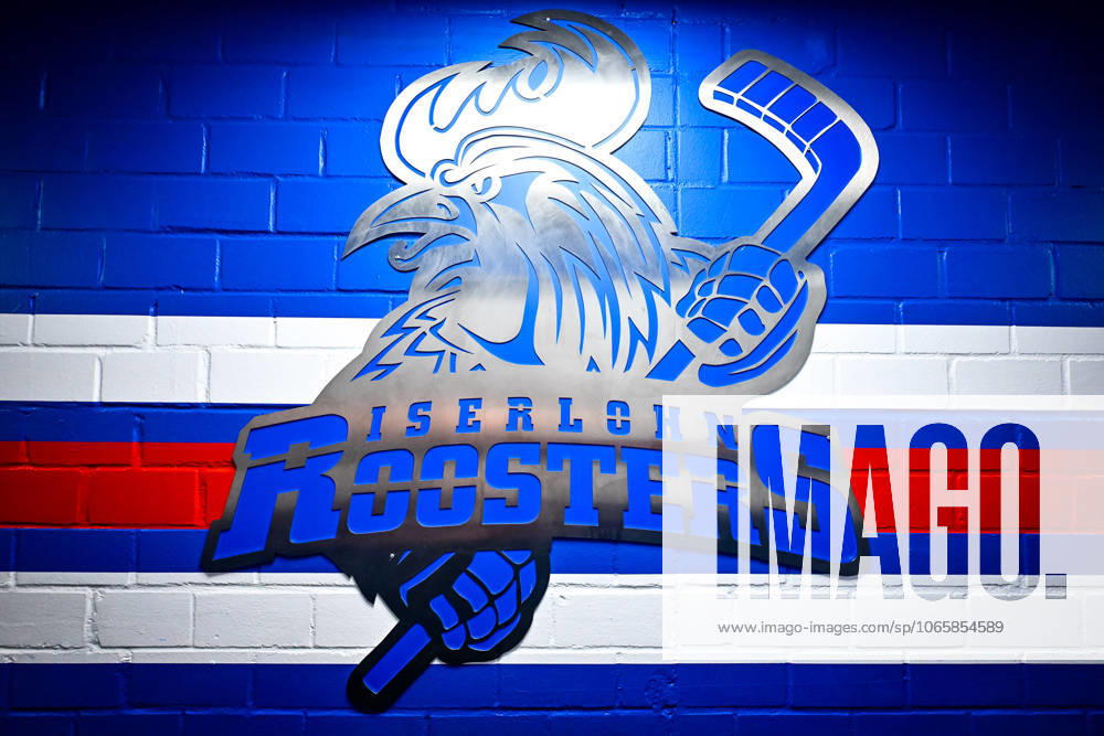 Feature, Symbolfoto, Logo, Roosters-Logo, GER, Iserlohn Roosters vs. Kölner Haie, Eishockey, Gottfried Schultz NRW Cup, Finale, Spielzeit 2025 2026, 31.08.2025, GER, Iserlohn Roosters vs. Kölner Haie, Eishockey, Gottfried Schultz NRW Cup, Finale, Spielzeit 2025 2026, 31.08.2025 Iserlohn
