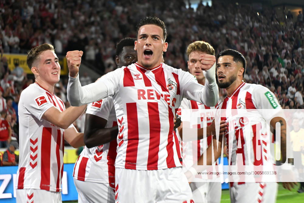 Said El Mala (1. FC Koeln) Torjubel, jubelt nach seinem Treffer zum 4:0 waehrend des Spiels der Bundesliga zwischen 1. FC Köln und SC Freiburg, Rhein-Energie-Stadion am 31. August 2025 in Köln, Deutschland. (Foto von Ralf Treese DeFodi Images) +++ Said El Mala (1. FC Koeln) celebrates after scoring his teams fourth goal during the Bundesliga match between 1. FC Köln and SC Freiburg at Rhein-Energie-Stadion on August 31, 2025 in Köln, Germany. (Photo by Ralf Treese DeFodi Images) DFL regulations prohibit any use of photographs as image sequences and or quasi-video. (Photo by Ralf Treese DeFodi Images)