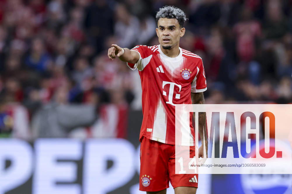 Luis Diaz (FC Bayern Muenchen) gestikuliert, UEFA Champions League 2025 26 League Phase MD1, FC Bayern München v Chelsea FC, Football Arena Munich am 17. September 2025 in München, Deutschland. (Foto von Marco Steinbrenner DeFodi Images) Luis Diaz (FC Bayern Muenchen) gestures, UEFA Champions League 2025 26 League Phase MD1, FC Bayern München v Chelsea FC, Football Arena Munich, September 17, 2025 in Munich, Germany. (Photo by Marco Steinbrenner DeFodi Images)