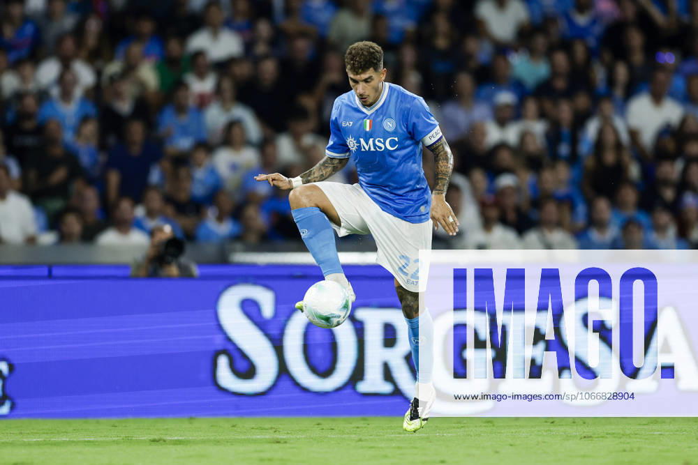 Napoli’s Giovanni Di Lorenzo during the Serie A soccer match between Napoli and Pisa at the Diego Armando Maradona Stadium in Naples, southern italy - Monday , September 22 , 2025. - Soccer .