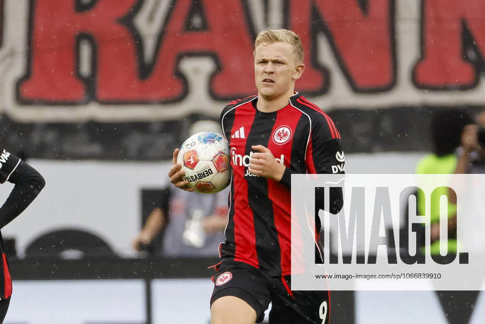 Jonathan Burkardt (Eintracht Frankfurt, 09) , Deutschland, Fussball, 1. Bundesliga, 4.Spieltag, 2025 2026, Eintracht Frankfurt vs. 1.FC Union Berlin, 21.09.2025, Deutsche-Bank-Park, Frankfurt am Main, Deutschland Frankfurt am Main Deutsche-Bank-Park Hessen Deutschland