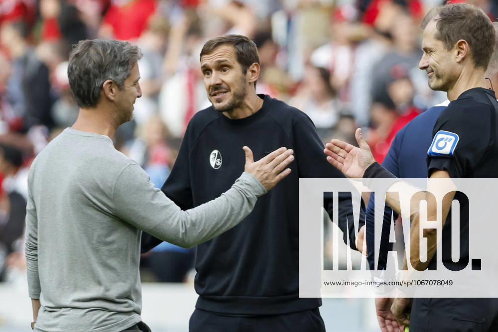 Julian Schuster (SC Freiburg, Trainer) nach dem Spiel , Deutschland, Fussball, 1. Bundesliga, 5.Spieltag, 2025 2026, SC Freiburg vs. TSG 1899 Hoffenheim, 28.09.2025, Europa-Park Stadion, Freiburg im Breisgau, Deutschland Freiburg im Breisgau Europa-Park Stadion Baden-Württemberg Deutschland
