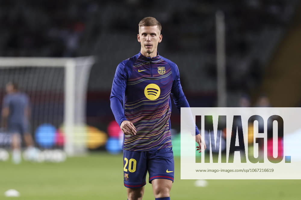 Dani Olmo of FC Barcelona, Barca looks on during the UEFA Champions League 2025 26 League Phase MD2, match between FC Barcelona and Paris Saint-Germain at Estadi Olimpic Lluis Companys on October 01, 2025 in Barcelona, Spain. Barcelona SPAIN - ZUMAa181 20251001_zaa_a181_004