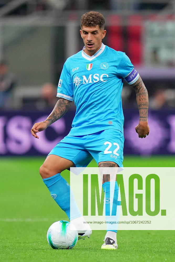 NapoliÕs Giovanni Di Lorenzo during the Serie A soccer match between Milan and Napoli at the San Siro Stadium in Milan , north Italy - Sunday , September 28 , 2025. - Soccer .