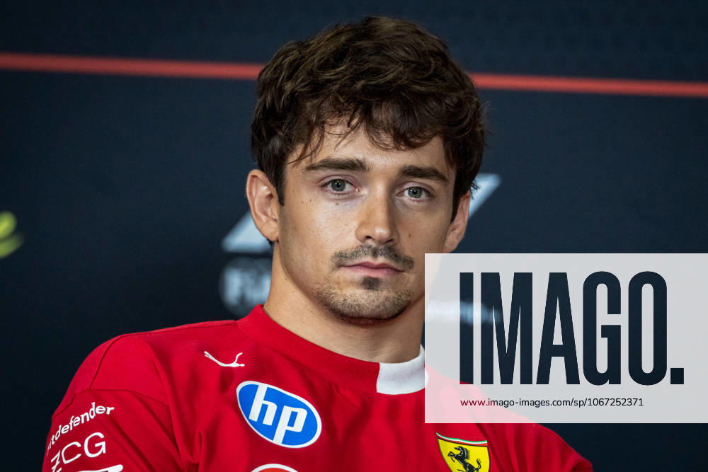 Marina Bay Street Circuit, Singapore, Singapore. 2.October.2025; Charles Leclerc of Monaco and Scuderia Ferrari attends the press conference, PK, Pressekonferenz during Formula One Singapore Grand Prix aflo_305636251
