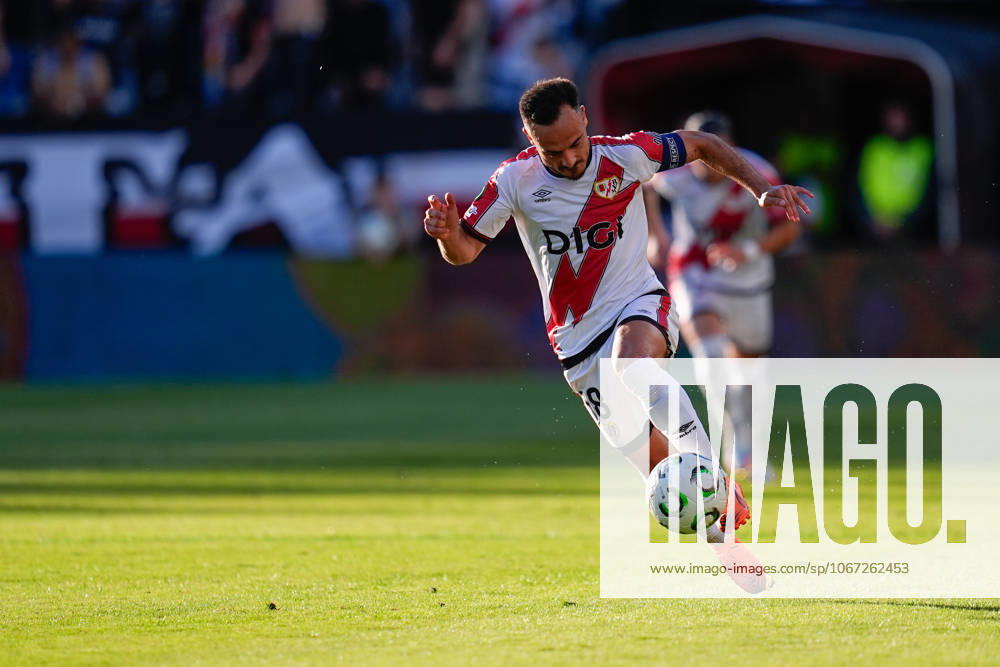 Alvaro Garcia of Rayo Vallecano in action during the UEFA Conference League 2025 26 League Phase MD1 match between Rayo Vallecano and KF Shkendija at Estadio de Vallecas on October 2, 2025, in Madrid, Spain. Madrid Spain - ZUMAa181 20251002_zaa_a181_035