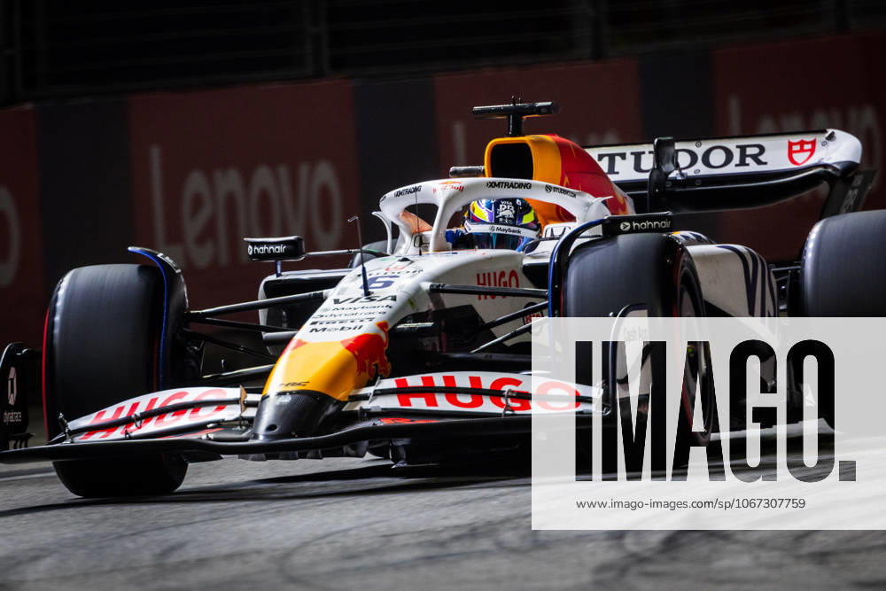 Marina Bay Street Circuit, Singapore, Singapore. 3.October.2025; Isack Hadjar of France and Visa Cash App RB Formula One Team during Free Practice 2 Formula One Singapore Grand Prix aflo_305775313