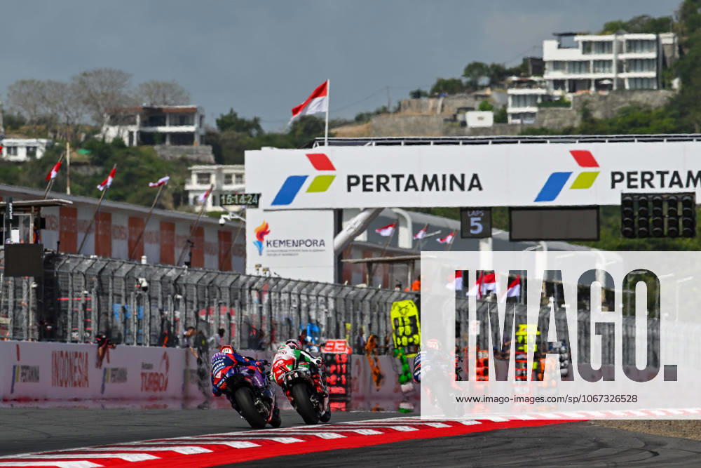 MOTO - MOTO GP - GRAND PRIX OF INDONESIA 2026 20 QUARTARARO Fabio (fra), Monster Energy Yamaha MotoGP, Yamaha YZR-M1, action with 05 ZARCO Johann (fra), LCR Honda Castrol, Honda RC213V during the 2025 MotoGP Pertamina Grand Prix of Indonesia on the Mandalika circuit from October 3 to 5, At West Nusa Tenggara, Indonesia - West Nusa TenggaraIndonesia