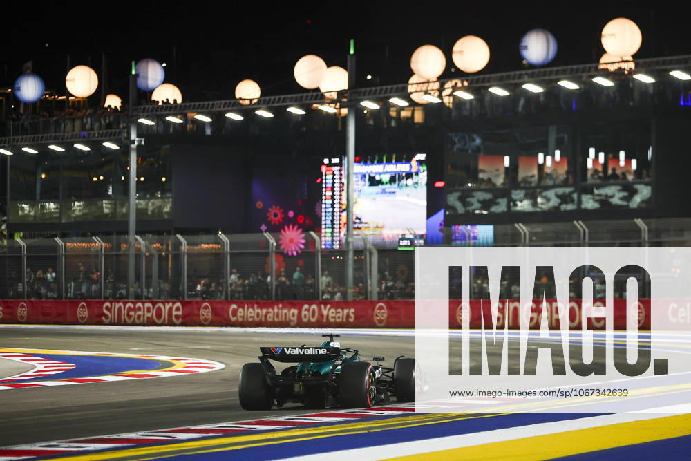 F1 - SINGAPORE GRAND PRIX 2025 18 STROLL Lance (can), Aston Martin F1 Team AMR25, action during the 2025 Formula 1 Singapore Grand Prix, 18th round of the 2025 FIA Formula One World Championship, WM, Weltmeisterschaft from October 3 to 5, 2025 on the Marina Bay Street Circuit, in Singapore - SingaporeSingapore