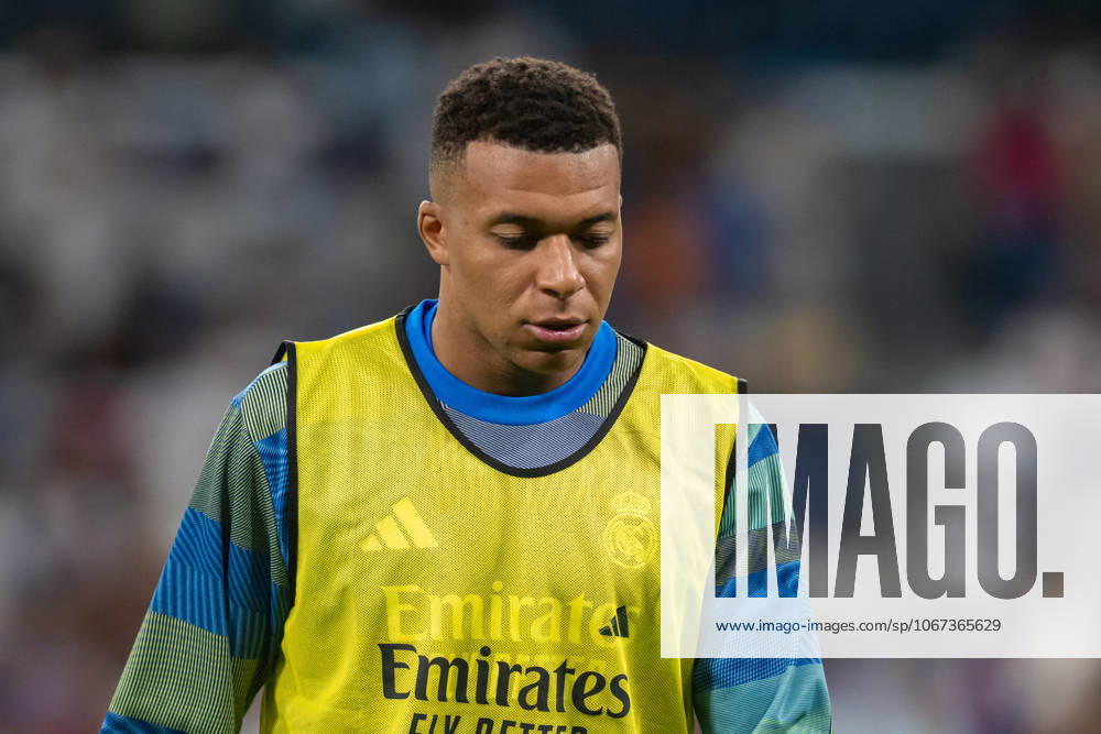 REAL MADRID CF v VILLARREAL CF. LA LIGA 2025 2026. ROUND 8. Real Madrid CFs Kylian Mbappe during La Liga match. October 4, 2025. (ALTERPHOTOS Jorge Ropero)
