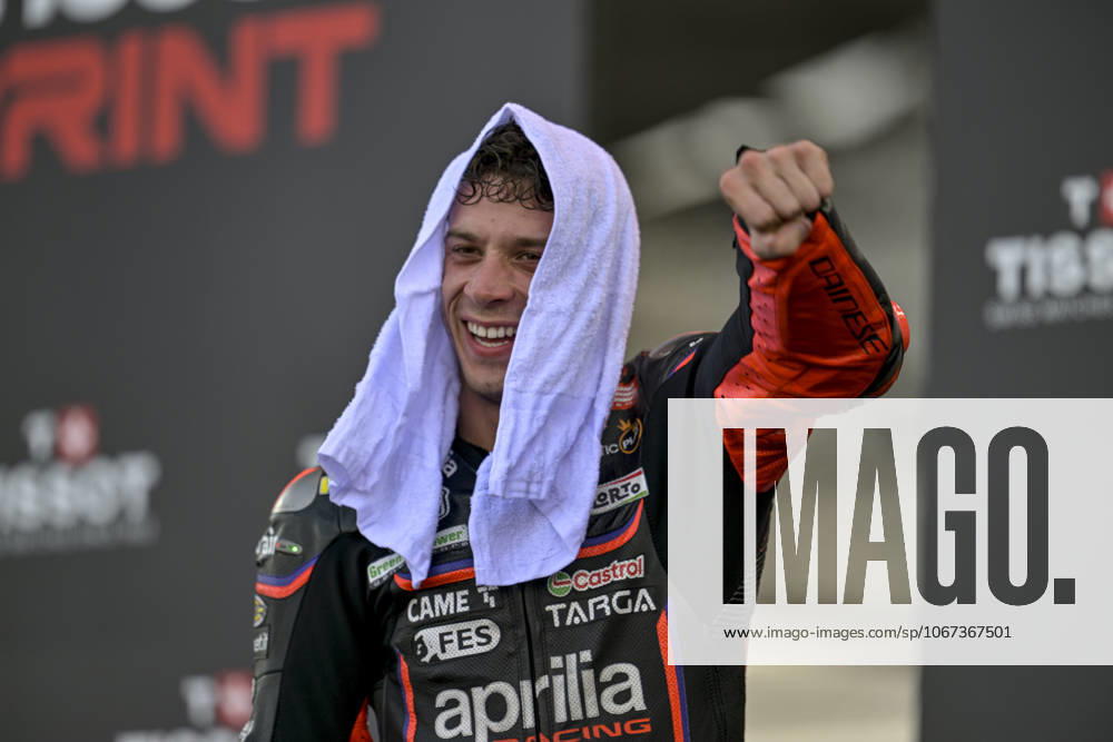 MOTO - MOTO GP - GRAND PRIX OF INDONESIA 2026 BEZECCHI Marco (ita), Aprilia Racing Team Gresini, Aprilia RS-GP 2025, podium, portrait during the 2025 MotoGP Pertamina Grand Prix of Indonesia on the Mandalika circuit from October 3 to 5, At West Nusa Tenggara, Indonesia - West Nusa TenggaraIndonesia