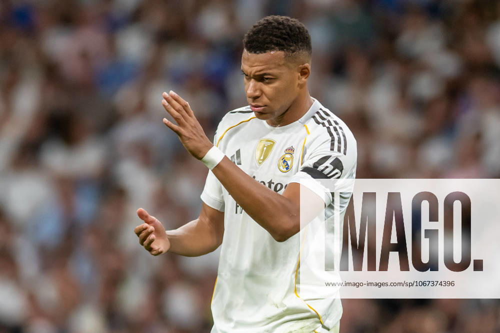 REAL MADRID CF v VILLARREAL CF. LA LIGA 2025 2026. ROUND 8. Real Madrid CFs Kylian Mbappe during La Liga match. October 4, 2025. (ALTERPHOTOS Jorge Ropero) MadridSpain
