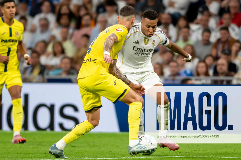 REAL MADRID CF v VILLARREAL CF. LA LIGA 2025 2026. ROUND 8. Real Madrid CFs Kylian Mbappe during La Liga match. October 4, 2025. (ALTERPHOTOS Jorge Ropero) MadridSpain
