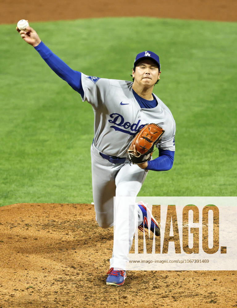Baseball: Division Series between Dodgers and Phillies Los Angeles Dodgers two-way player Shohei Ohtani starts in Game 1 of the Division Series against the Philadelphia Phillies at Citizens Bank Park in Philadelphia on Oct. 4, 2025. A14AA0004911449P