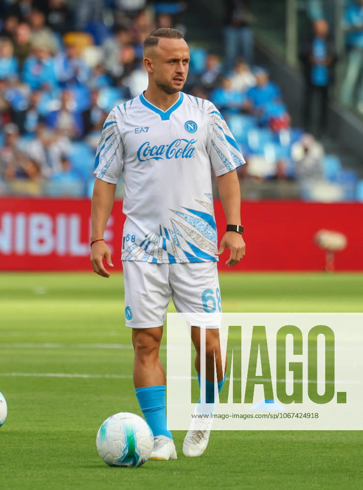 Rasmus Hoyland of SSC Napoli During the 2025 26 Italian Serie A football match between SSC Napoli and Genoa on October 5, 2025, at the Diego Armando Maradona Stadium in Naples...Pictured: Napoli ITALIA - ZUMAs236 20251005_aap_s236_005