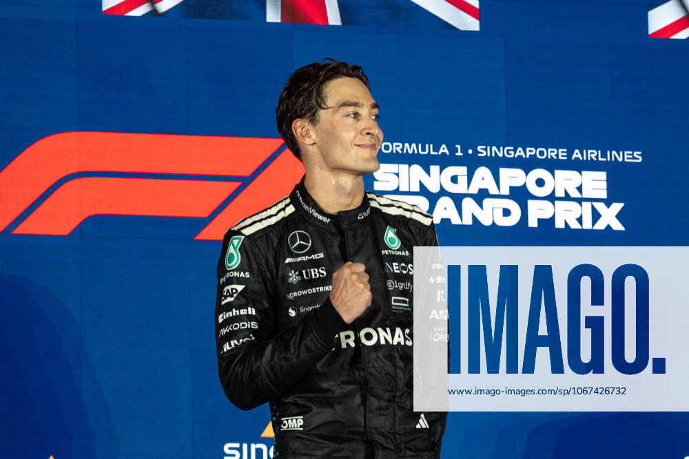 Formula 1 Singapore Grand Prix SINGAPORE, SINGAPORE - OCTOBER 5: George Russell from Mercedes wins the Formula 1 Singapore Grand Prix at the Marina Bay Street Circuit in Singapore on October 5, 2025. More than 300,000 fans turned out over race weekend according to the organisers. Zakaria Zainal Anadolu Singapore Singapore. Editorial use only. Please get in touch for any other usage.