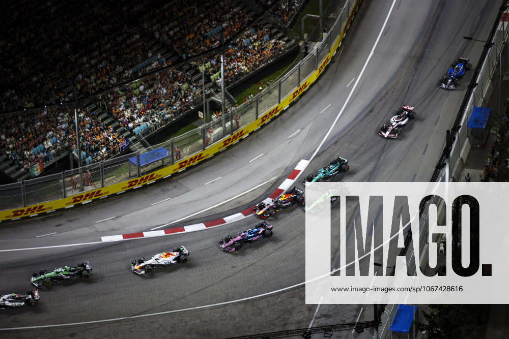 F1 - SINGAPORE GRAND PRIX 2025 30 LAWSON Liam (nzl), Visa Cash App RB F1 Team VCARB02, action 43 COLAPINTO Franco (arg), Alpine F1 Team A525, action 22 TSUNODA Yuki (jap), Red Bull Racing RB21, action 05 BORTOLETO Gabriel (bra), Stake F1 Team Kick C45, action 18 STROLL Lance (can), Aston Martin F1 Team AMR25, action 31 OCON Esteban (fra), Haas F1 Team VF-25 Ferrari, action during the 2025 Formula 1 Singapore Grand Prix, 18th round of the 2025 FIA Formula One World Championship, WM, Weltmeisterschaft from October 3 to 5, 2025 on the Marina Bay Street Circuit, in Singapore - SingaporeSingapore