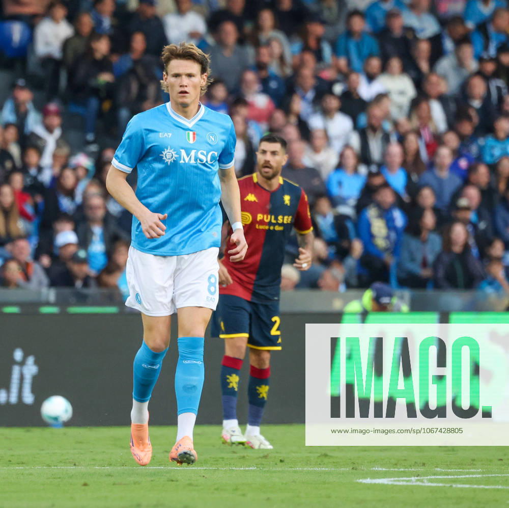 Scott McTominay of SSC Napoli .During the 2025 26 Italian Serie A football match between SSC Napoli and Genoa on October 5, 2025, at the Diego Armando Maradona Stadium in Naples...Pictured: Napoli ITALIA - ZUMAs236 20251005_aap_s236_026
