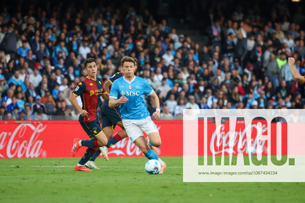 Scott McTominay of SSC Napoli During the 2025 26 Italian Serie A football match between SSC Napoli and Genoa on October 5, 2025, at the Diego Armando Maradona Stadium in Naples...Pictured: Napoli ITALIA - ZUMAs236 20251005_aap_s236_063