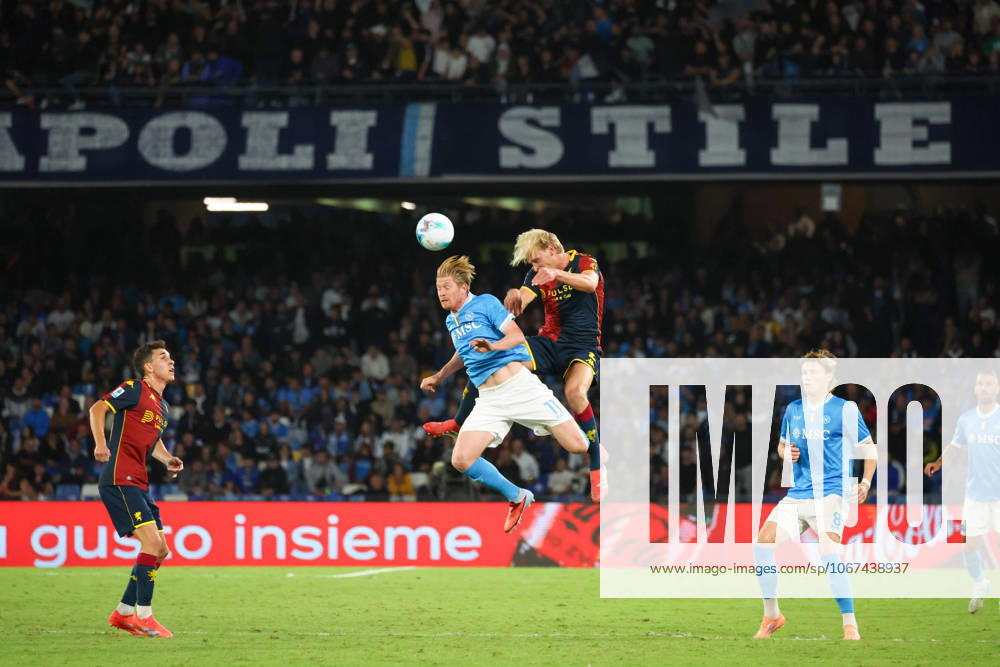Kevi De Bruyne of SSC Napoli During the 2025 26 Italian Serie A football match between SSC Napoli and Genoa on October 5, 2025, at the Diego Armando Maradona Stadium in Naples...Pictured: Napoli ITALIA - ZUMAs236 20251005_aap_s236_091