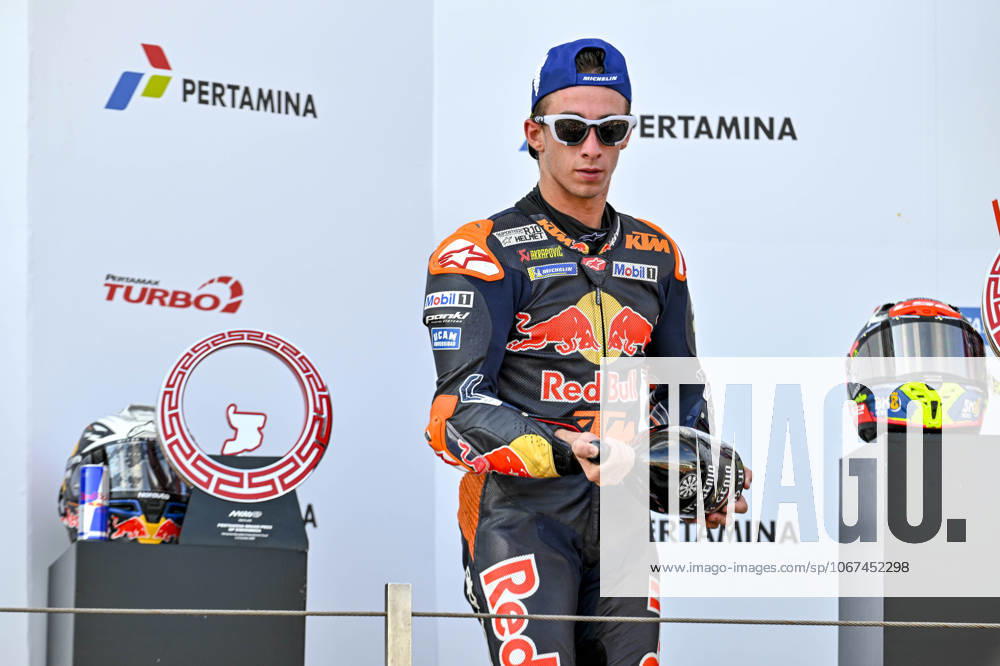 MOTO - MOTO GP - GRAND PRIX OF INDONESIA 2026 ACOSTA Pedro (spa), Red Bull KTM Factory Racing, KTM RC16, podium, portrait during the 2025 MotoGP Pertamina Grand Prix of Indonesia on the Mandalika circuit from October 3 to 5, At West Nusa Tenggara, Indonesia - West Nusa TenggaraIndonesia