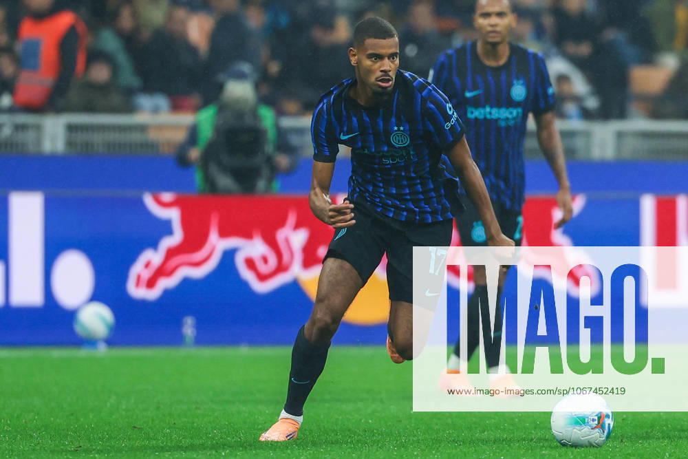 Andy Diouf of FC Internazionale seen in action during Serie A 2025 26 football match between FC Internazionale and US Cremonese at San Siro Stadium Milan Italy on 04 October 2025. Milan Stadio Giuseppe Meazza Milan Italy