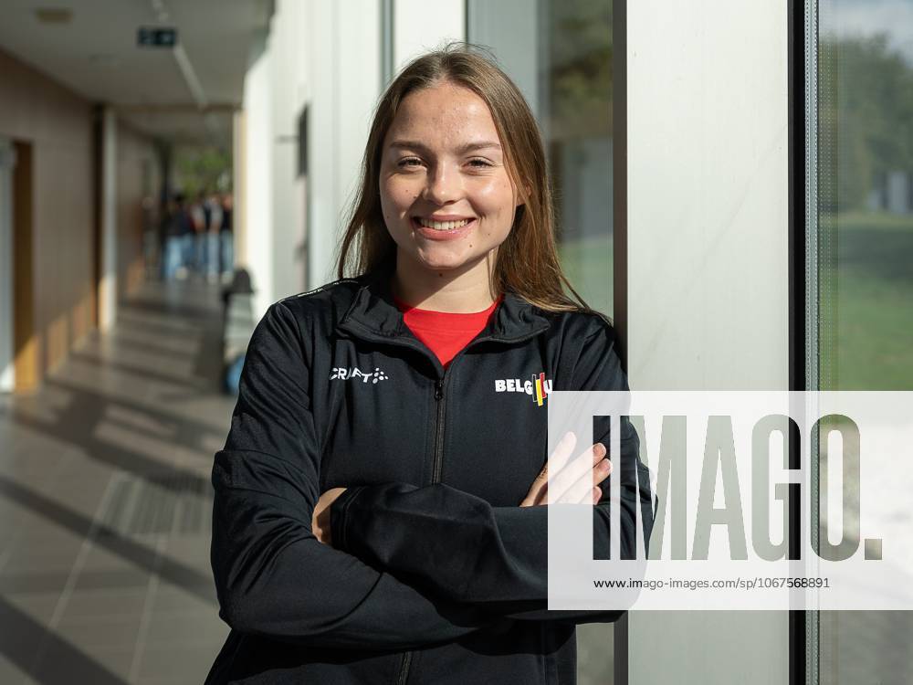 Belgian gymnast Jade Vansteenkiste poses for the photographer during a press conference, PK, Pressekonferenz to announce the Belgian men s and women s teams that will participate in the Artistic Gymnastics World Championships in Jakarta (19-25 10), on Thursday 09 October 2025, in Gent. JAMESxARTHURxGEKIERE x136403915x