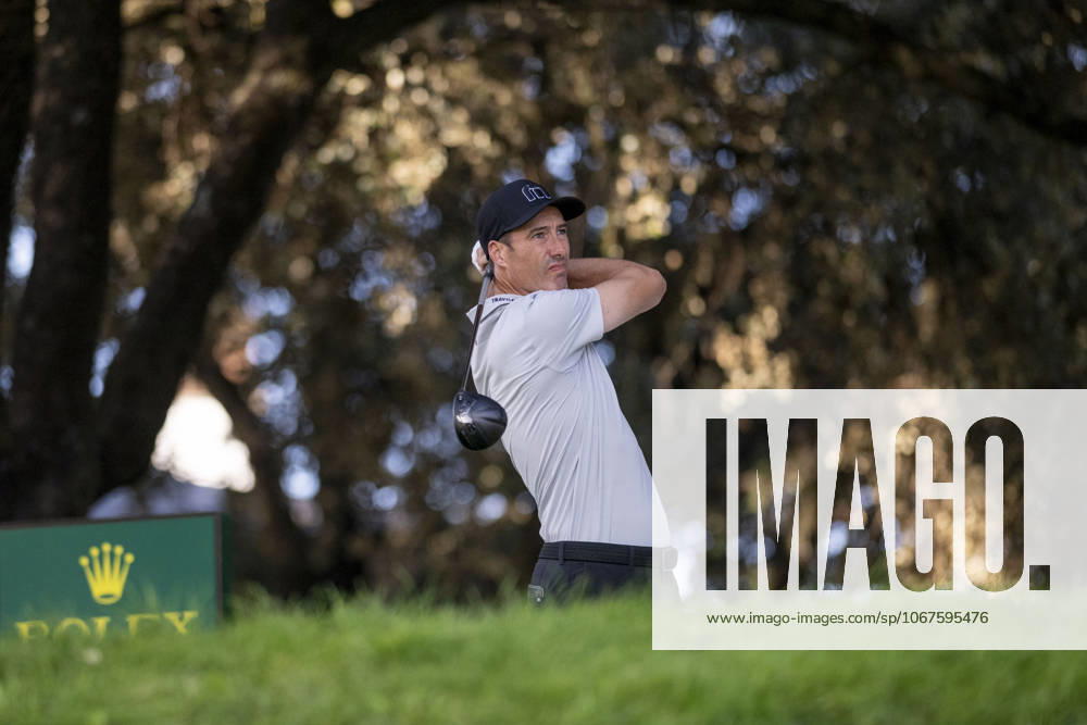 ROSS FISHER, taking the first shot from hole 1 during the matchday of the Open de Espao±a presented by Madrid, held at the Club de Campo Villa de Madrid on October 10, 2025, in Madrid, Spain. Madrid Spain - ZUMAc312 20251010_zsp_c312_099