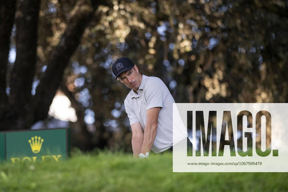 ROSS FISHER, taking the first shot from hole 1 during the matchday of the Open de Espao±a presented by Madrid, held at the Club de Campo Villa de Madrid on October 10, 2025, in Madrid, Spain. Madrid Spain - ZUMAc312 20251010_zsp_c312_102