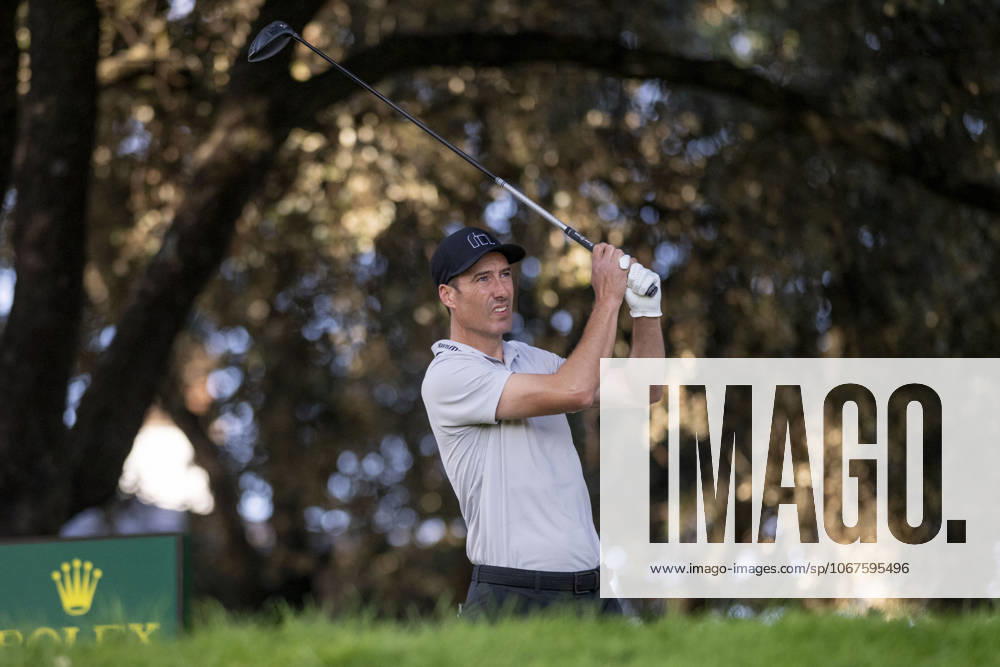 ROSS FISHER, taking the first shot from hole 1 during the matchday of the Open de Espao±a presented by Madrid, held at the Club de Campo Villa de Madrid on October 10, 2025, in Madrid, Spain. Madrid Spain - ZUMAc312 20251010_zsp_c312_107