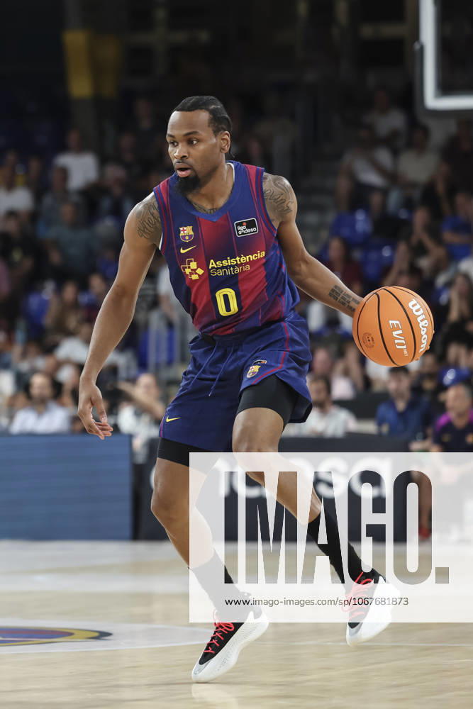 Kevin Punter of FC Barcelona, Barca in action during the Spanish League, Liga ACB Endesa, basketball match played between FC Barcelona and Hiopos Lleida at Palau Blaugrana on October 12, 2025 in Barcelona, Spain. Barcelona Spain - ZUMAa181 20251012_zaa_a181_097
