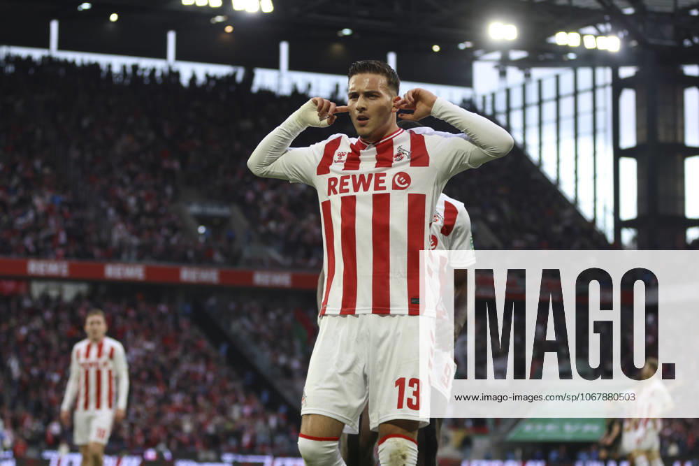 Said El Mala (1. FC Koeln) Torjubel, jubelt nach seinem Treffer zum 1:1 waehrend des spiels der Bundesliga zwischen 1. FC Köln und FC Augsburg, RheinEnergieSTADION am 18. October 2025 in Köln, Deutschland. (Foto von Oliver Kaelke DeFodi Images) +++ Said El Mala (1. FC Koeln) celebrates after scoring his team s first goal during the Bundesliga match between 1. FC Köln and FC Augsburg at RheinEnergieSTADION on October 18, 2025 in Köln, Germany. (Photo by Oliver Kaelke DeFodi Images) DFL regulations prohibit any use of photographs as image sequences and or quasi-video. (Photo by Oliver Kaelke DeFodi Images) Said El Mala 1 FC Koeln Torjubel, jubilates after scoring his team s first goal during the Bundesliga match between 1 FC Köln and FC Augsburg, RheinEnergieSTADION on October 18, 2025 in Köln, Germany Photo by Oliver Kaelke DeFodi Images Said El Mala 1 FC Koeln celebrates after scoring his team s first goal during the Bundesliga match between 1 FC Köln and FC Augsburg at RheinEnergieSTADION on October 18, 2025 in Köln, Germany Photo by Oliver Kaelke DeFodi Images DFL regulations prohibit any use of photographs as image sequences and or quasi video Photo by Oliver Kaelke DeFodi Images