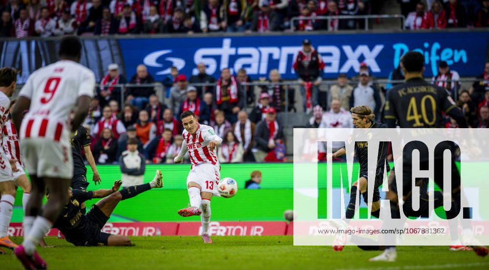 Cologne, Germany. 18th Oct 2025. . Tor zum 1:1 durch Said El Mala (Köln) 1. FC Köln - FC Augsburg 18.10.2025