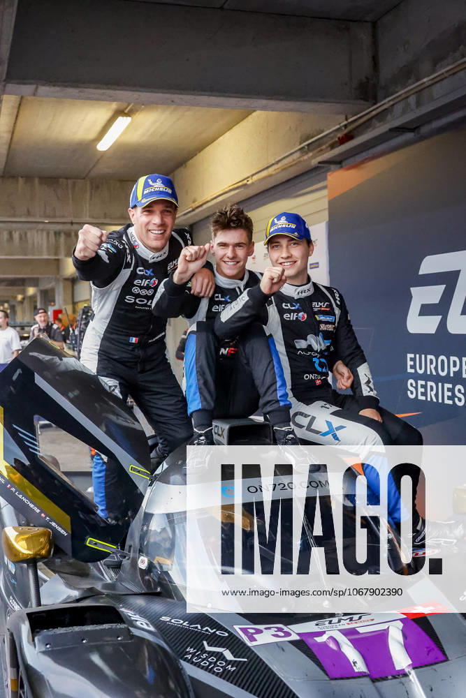 AUTO - ELMS - 4 HOURS OF PORTIMAO 2025 17 CLOSMENIL Adrien (fra), JENSEN Theodor (dnk), LANCHERE Paul (fra), CLX Motorsport, Ligier JS P325, LMP3, portrait during the 4 Hours of Portimao, 6th round of the 2025 European Le Mans Series on the Autodromo Internacional do Algarve from October 16 to 18, 2025 in Portimao, Portugal - PortimaoPortugal