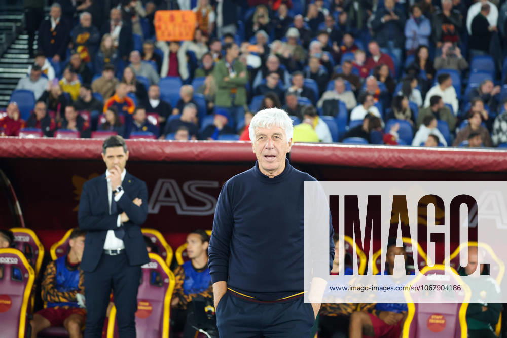 Gian Piero Gasperini Head Coach of AC Roma During the football match on October 18, 2025, valid for the Italian Serie A - 2025 26 championship in Rome at the Stadio Olimpico between AS Roma vs. FC Internazionale Milano..Pictured: Roma Italia - ZUMAs236 20251018_aap_s236_052