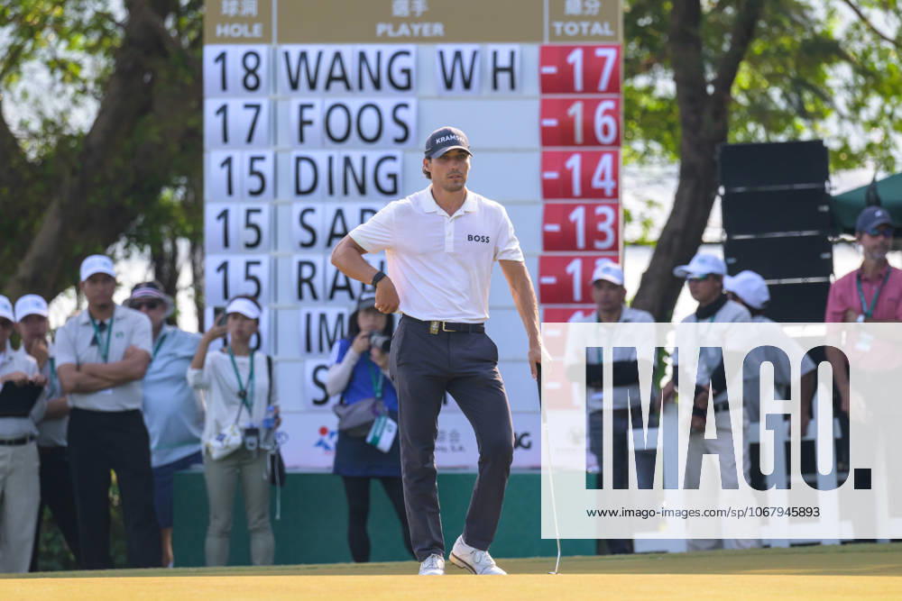 Macau Open Golf , Final Round, Macau Golf and Country Club Coloane, Macao, China . Germanyâ€⠢s Dominic Foos Wins the Macau Open Golf after a tiebreaker with Taiwans Wang, Foos in the final round aiming to tie with Wang. Macao China - ZUMAr144 20251019_zap_r144_020