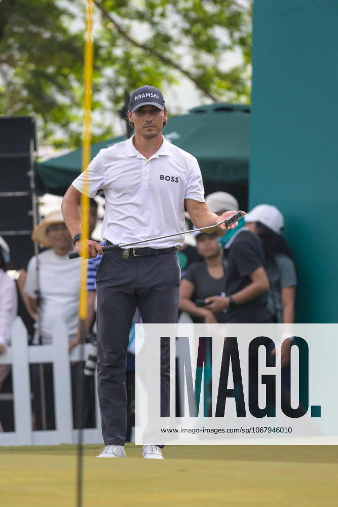 Macau Open Golf , Final Round, Macau Golf and Country Club Coloane, Macao, China . Germanyâ€⠢s Dominic Foos Wins the Macau Open Golf after a tiebreaker with Taiwans Wang, Foos iDuring the tie-breakers Macao China - ZUMAr144 20251019_zap_r144_028