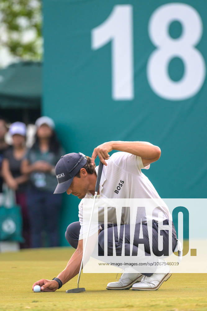 Macau Open Golf , Final Round, Macau Golf and Country Club Coloane, Macao, China . Germanyâ€⠢s Dominic Foos Wins the Macau Open Golf after a tiebreaker with Taiwans Wang, Foos iDuring the tie-breakers Macao China - ZUMAr144 20251019_zap_r144_032