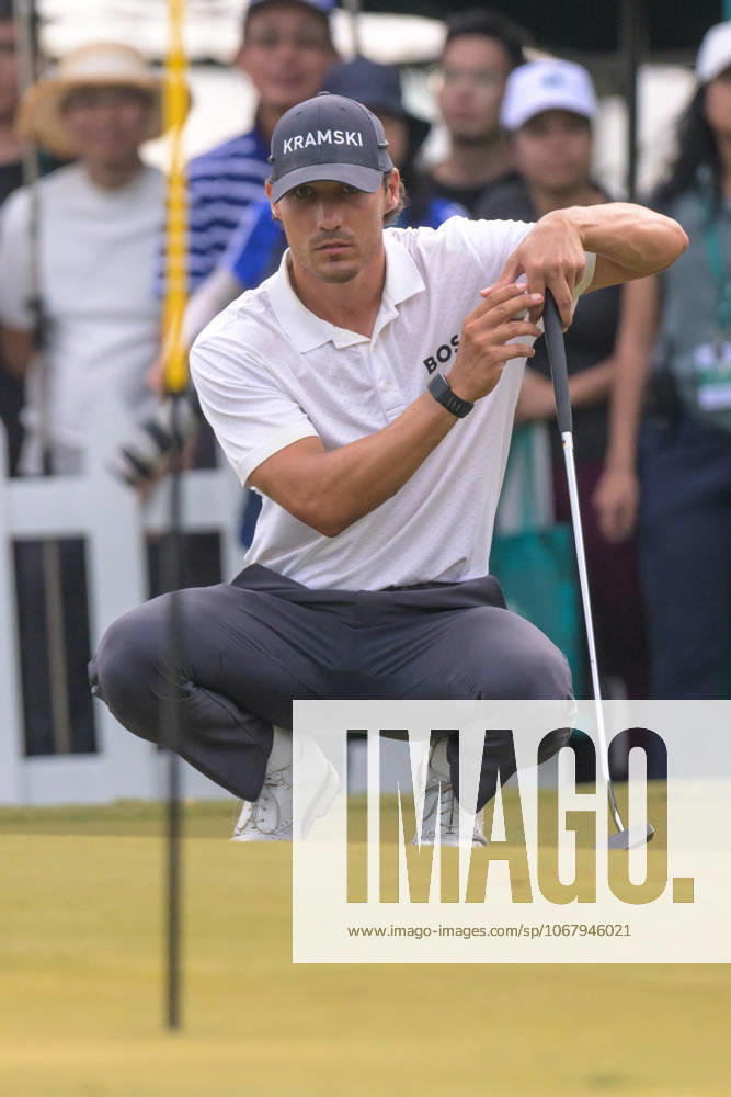 Macau Open Golf , Final Round, Macau Golf and Country Club Coloane, Macao, China . Germanyâ€⠢s Dominic Foos Wins the Macau Open Golf after a tiebreaker with Taiwans Wang, Foos iDuring the tie-breakers Macao China - ZUMAr144 20251019_zap_r144_033