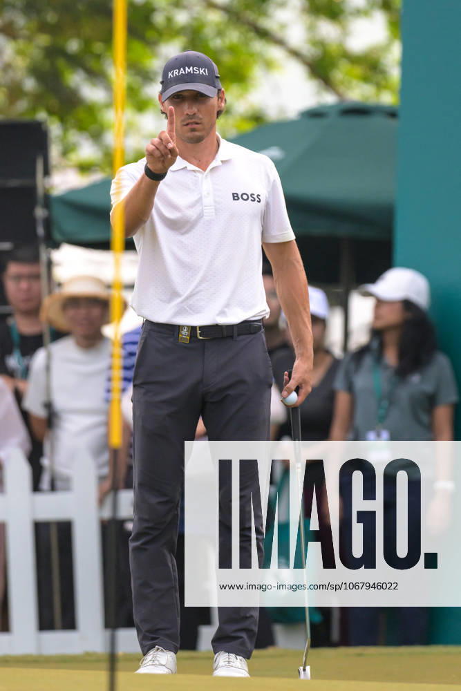 Macau Open Golf , Final Round, Macau Golf and Country Club Coloane, Macao, China . Germanyâ€⠢s Dominic Foos Wins the Macau Open Golf after a tiebreaker with Taiwans Wang, Foos iDuring the tie-breakers Macao China - ZUMAr144 20251019_zap_r144_034