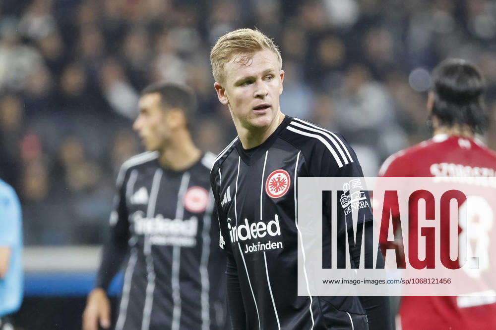 Jonathan Burkardt (Eintracht Frankfurt, 09) , Deutschland, UEFA Champions League, 3. Spieltag, 2025 2026, Eintracht Frankfurt vs. FC Liverpool, 22.10.2025, Frankfurt Stadion, Frankfurt, Deutschland Frankfurt Frankfurt Stadion Hessen Deutschland