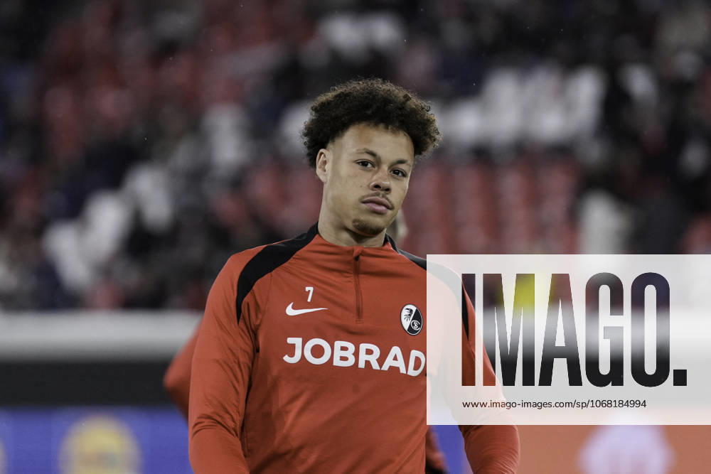 Derry Scherhant (SC Freiburg, 07) , Deutschland, Fussball, UEFA Europa League, 3.Spieltag, Ligaphase, 2025 2026, SC Freiburg vs. FC Utrecht, 23.10.2025, Europa-Park Stadion, Freiburg, Deutschland Freiburg Europa-Park Stadion Baden-Württemberg Deutschland