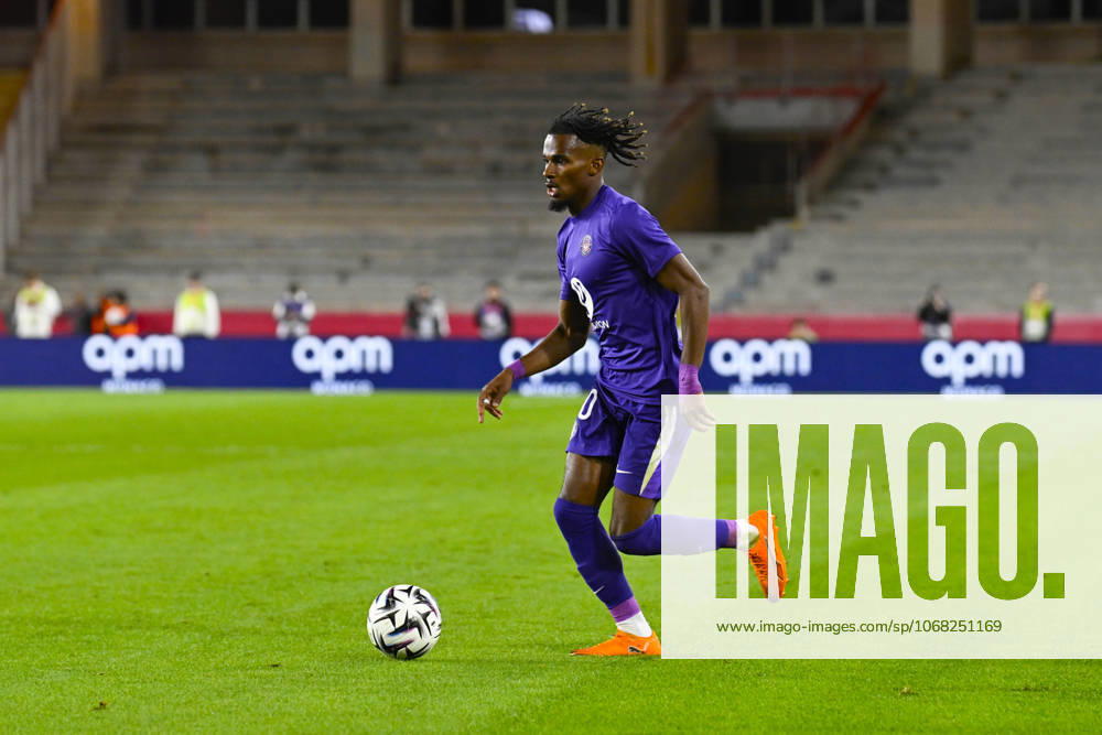 Yann Gboho (TFC) - Ligue 1 McDonald s match between AS Monaco and Toulouse FC on October 25, 2025 at the Louis II Stadium in Monaco.