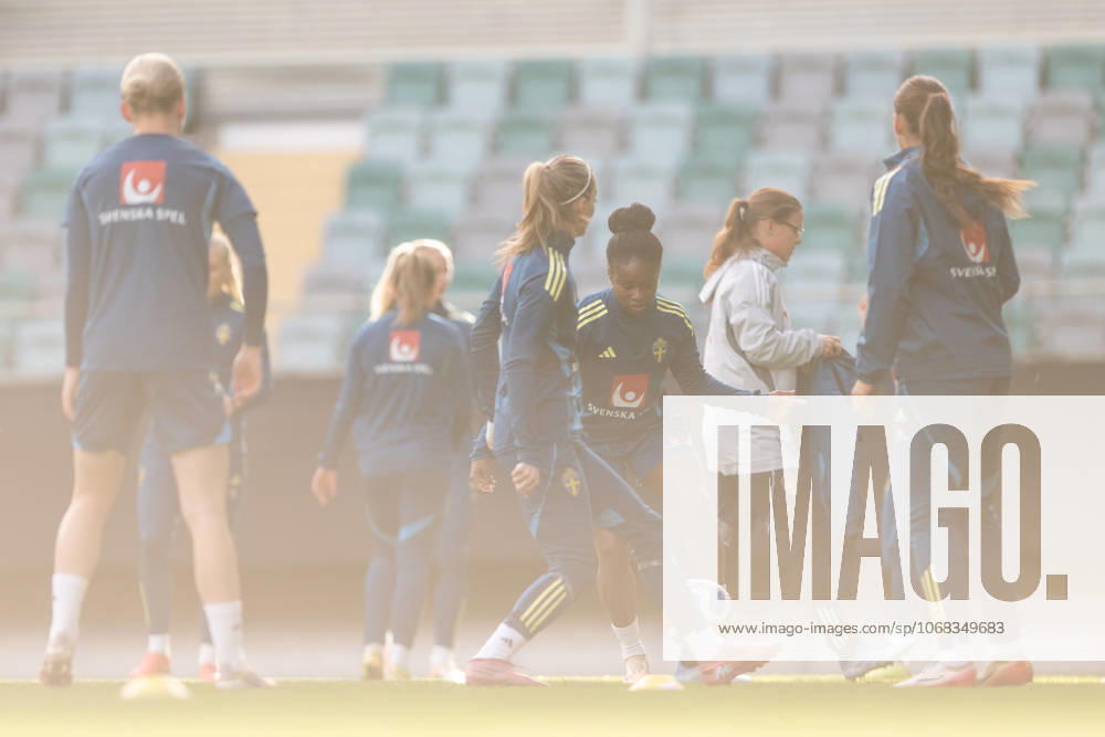 Monica Jusu Bah of the Swedish women s national football team during a training session on October 27, 2025 in Gothenburg. Photo: Mathias Bergeld BILDBYRAN kod MB MB1227 fotboll football soccer fotball nations league uefa womens nations league träning practice training sverige sweden dam bbeng