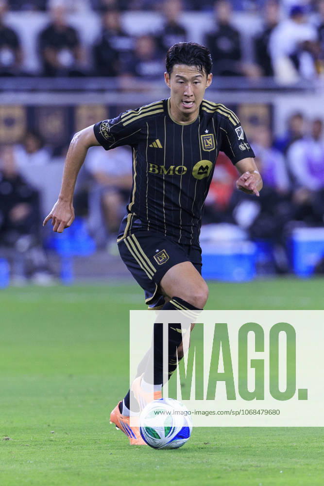 Son Heung-min 7 of the Los Angeles Football Club during Game1 of the Audi 2025 MLS, Fussball Herren, USA Cup Playoffs game against the Austin FC on Wednesday October 29, 2025 at the BMO Stadium in Los Angeles, California. LAFC defeats Austin FC, 2-1. ARIANA RUIZ PI Los Angeles USA - ZUMAp124 20251029_zaa_p124_027