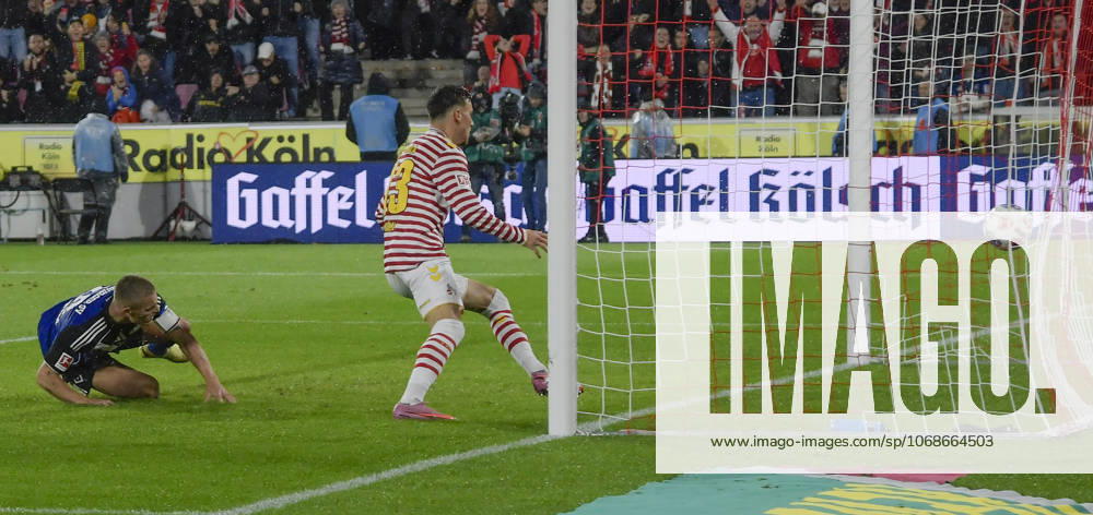 Said El Mala (Koeln 13) erzielt das Tor zum 3:1 02.11.2025 Fussball 1. FC Koeln vs Hamburger SV, Rheinenergiestadion, Koeln, DFB DFL REGULATIONS PROHIBIT ANY USE OF PHOTOGRAPHS AS IMAGE SEQUENCES AND OR QUASI-VIDEO