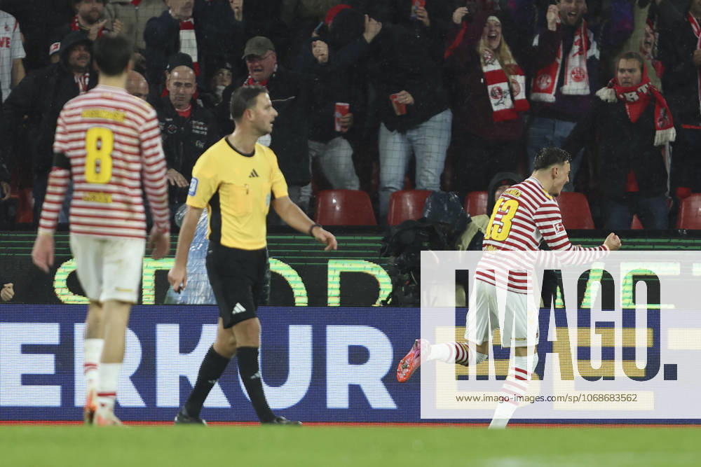 Said El Mala (1. FC Koeln) Torjubel, jubelt nach seinem Treffer zum 3:1 waehrend des spiels der Bundesliga zwischen 1. FC Köln und Hamburger SV, RheinEnergieSTADION am 02. November 2025 in Köln, Deutschland. (Foto von Oliver Kaelke DeFodi Images) +++ Said El Mala (1. FC Koeln) celebrates after scoring his team s third goal during the Bundesliga match between 1. FC Köln and Hamburger SV at RheinEnergieSTADION on November 2, 2025 in Köln, Germany. (Photo by Oliver Kaelke DeFodi Images) DFL regulations prohibit any use of photographs as image sequences and or quasi-video. (Photo by Oliver Kaelke DeFodi Images) Said El Mala 1 FC Koeln Torjubel, jubilates after scoring his team s 3 1 goal during the Bundesliga match between 1 FC Köln and Hamburger SV, RheinEnergieSTADION on November 02, 2025 in Köln, Germany Photo by Oliver Kaelke DeFodi Images Said El Mala 1 FC Koeln celebrates after scoring his team s third goal during the Bundesliga match between 1 FC Köln and Hamburger SV at RheinEnergieSTADION on November 2, 2025 in Köln, Germany Photo by Oliver Kaelke DeFodi Images DFL regulations prohibit any use of photographs as image sequences and or quasi video Photo by Oliver Kaelke DeFodi Images