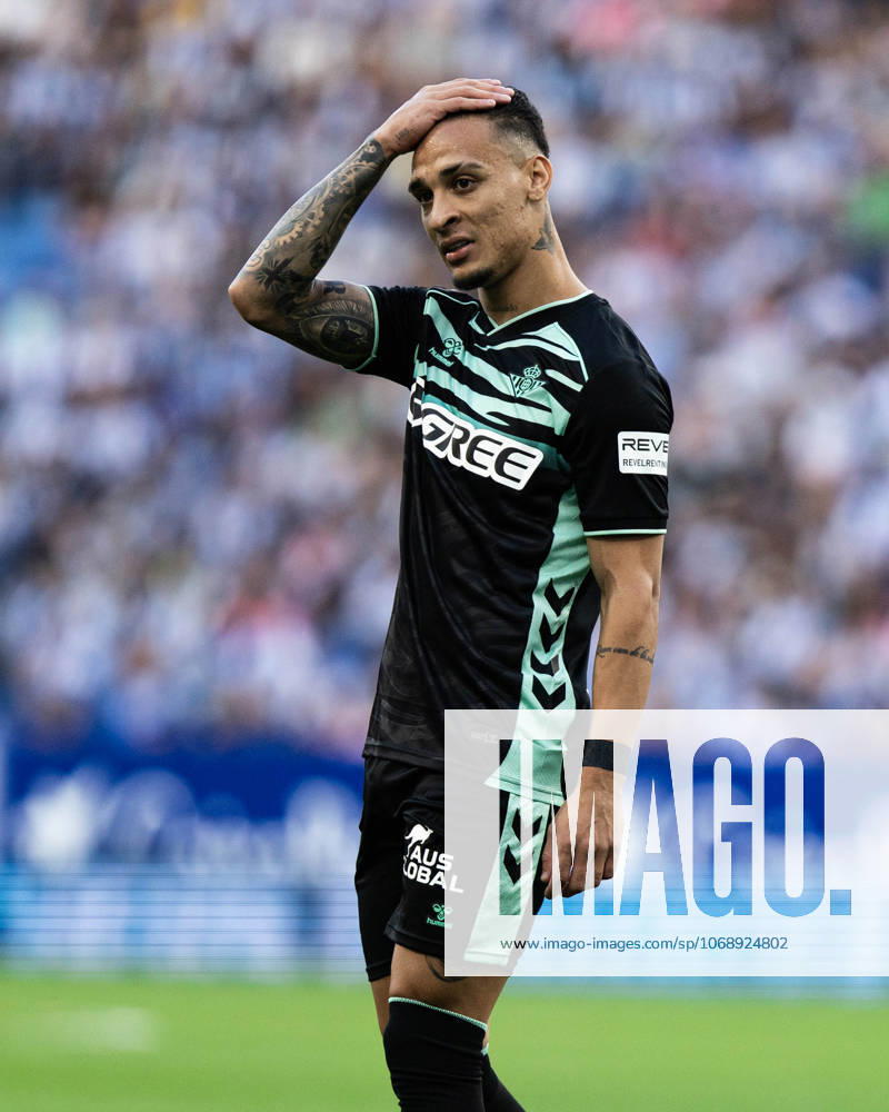 Anthony of Real Betis seen in action during the LaLiga EA Sports match round 8 between RCD Espanyol and Real Betis at RCDE Stadium Barcelona Spain - ZUMAs316 20251005_znp_s316_028
