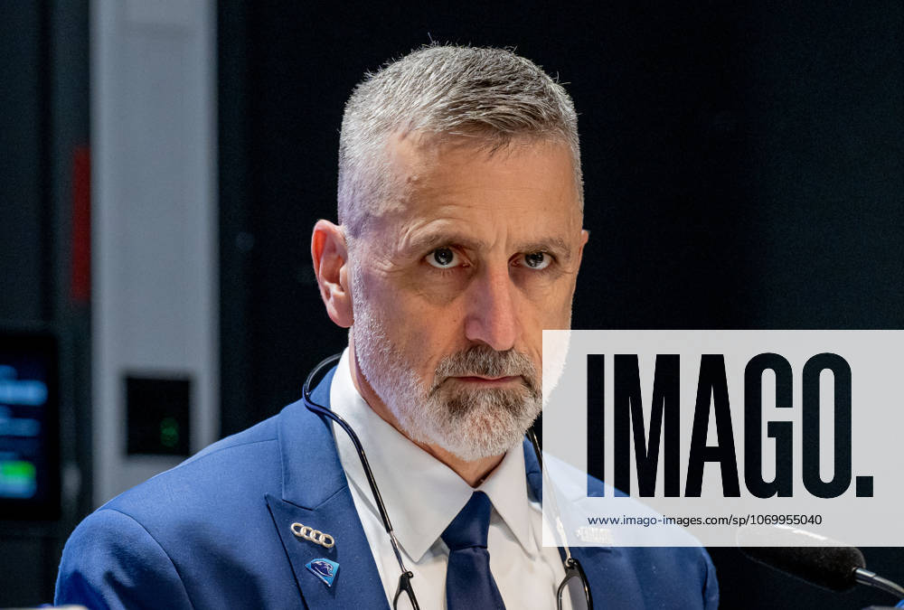 Mark French (Chef-Trainer, ERC Ingolstadt) bei der Pressekonferenz nach dem Spiel Portrait Portraet GER, EHC Red Bull Muenchen vs. ERC Ingolstadt, Eishockey, DEL, 25. Spieltag, Saison 2025 2026, 05.12.2025. GER, EHC Red Bull Muenchen vs. ERC Ingolstadt, Eishockey, DEL, 25. Spieltag, Saison 2025 2026, 05.12.2025. Muenchen