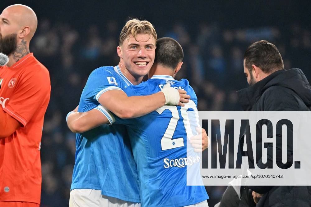 Foto IPP Felice De Martino Napoli 07 12 2025 Calcio Campionato serie A 2025-2026 Napoli - Juventus Nella foto: Rasmus Hojlund a fine gara Italy Photo Press World Copyright Napoli italy Italia ITALY